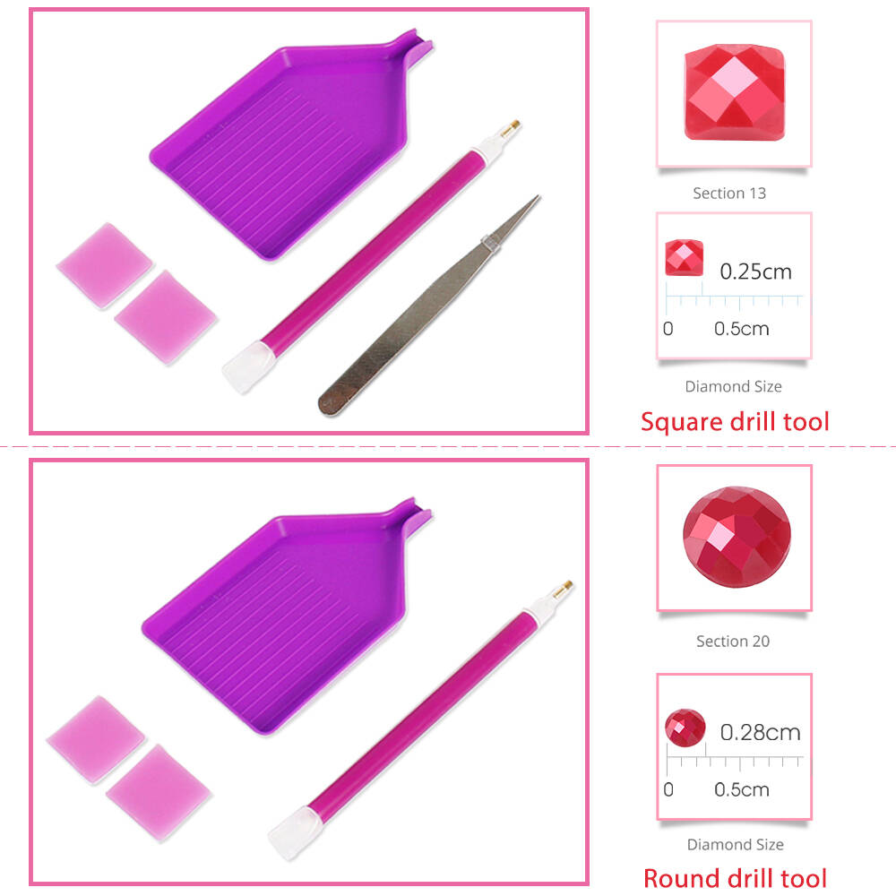 1PC frameless  Full Square Rou - Painting Supplies review and price