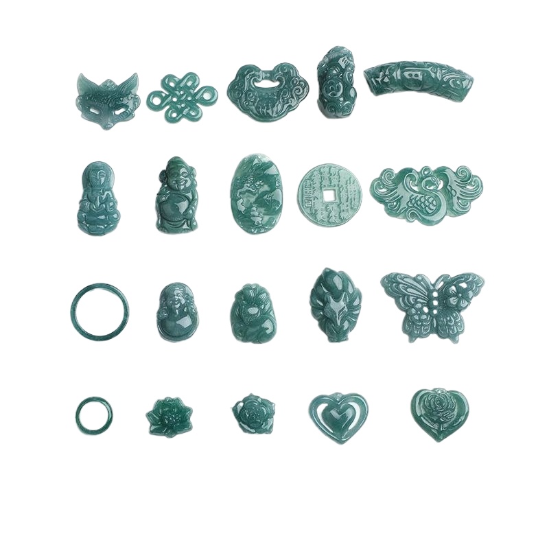 2PC Natural Blue Water Jadeite - Beading review and price