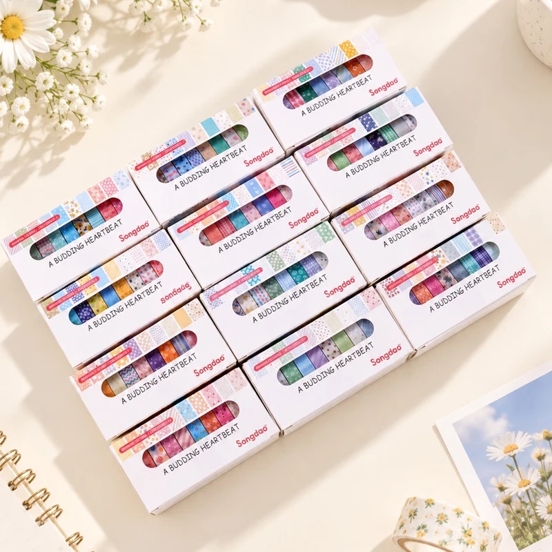 10 Rolls Floral Pastel Washi T - Scrapbooking review and price