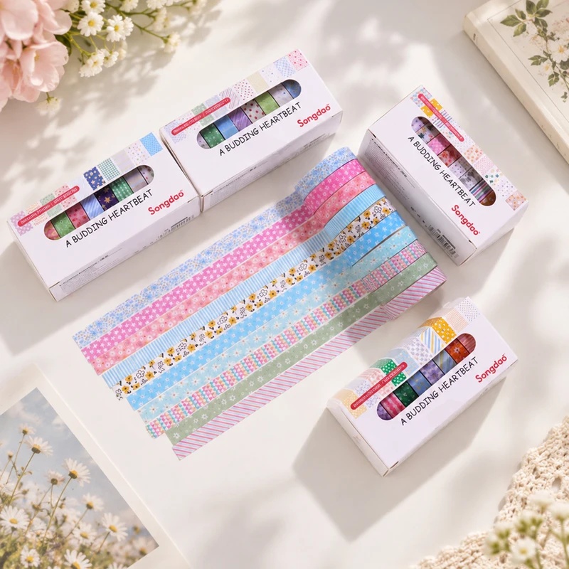 10 Rolls Floral Pastel Washi T - Scrapbooking review and price